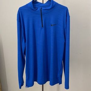 Nike Dri-Fit 1/4 zip training, long sleeve Pullover Shirt. Size XL